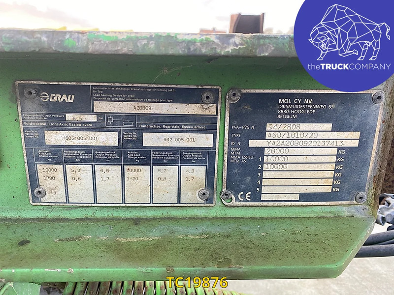 MOL - קרון נגרר מוביל מכולות/ החלפת גוף: תמונה 4 MOL - קרון נגרר מוביל מכולות/ החלפת גוף: תמונה 4