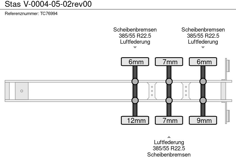 Stas V-0004-05-02rev00 - סמיטריילר עם מזהיר: תמונה 4 Stas V-0004-05-02rev00 - סמיטריילר עם מזהיר: תמונה 4
