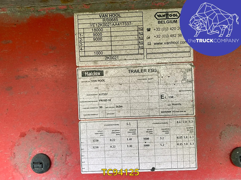 Van Hool - קרון נגרר עם קירור: תמונה 4 Van Hool - קרון נגרר עם קירור: תמונה 4