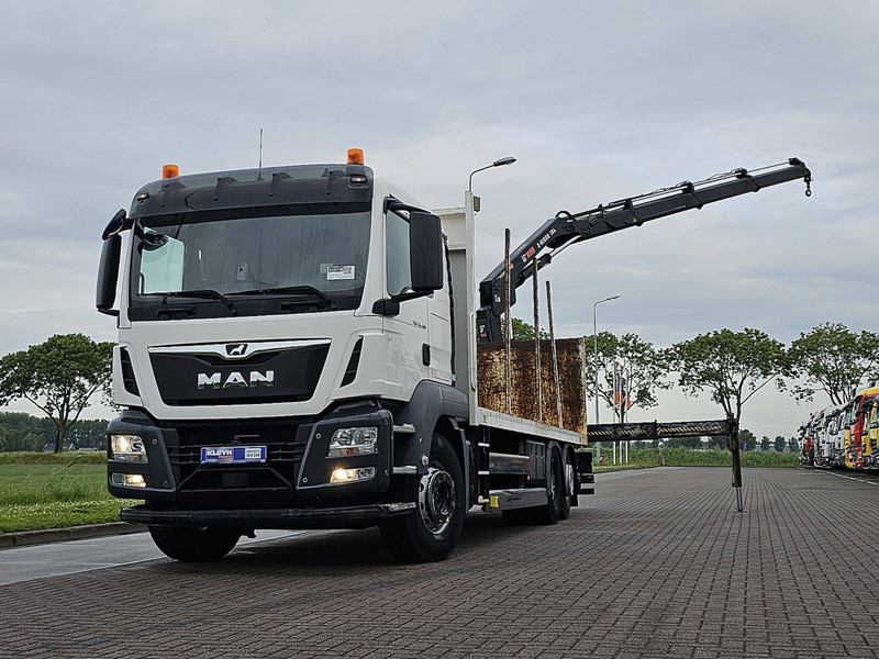 MAN 26.460 TGS - משאית צד נופל/ שטוחה, משאית מנוף: תמונה 1 MAN 26.460 TGS - משאית צד נופל/ שטוחה, משאית מנוף: תמונה 1