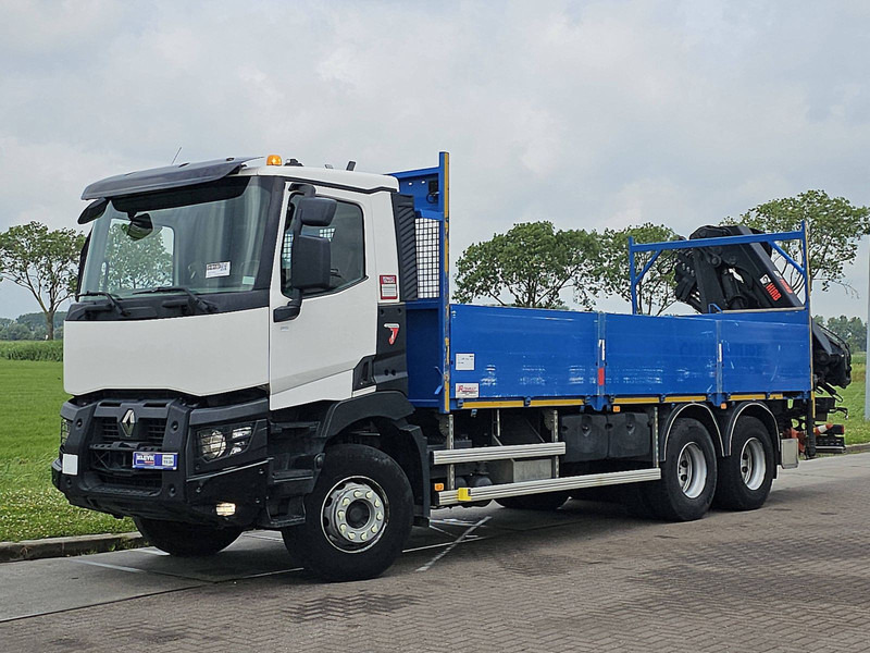 Renault K 430 HIAB 188ES4 - משאית צד נופל/ שטוחה, משאית מנוף: תמונה 2 Renault K 430 HIAB 188ES4 - משאית צד נופל/ שטוחה, משאית מנוף: תמונה 2