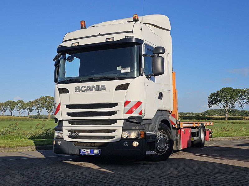 Scania R400 RETARDER TWISTLOCKS - משאית צד נופל/ שטוחה: תמונה 1 Scania R400 RETARDER TWISTLOCKS - משאית צד נופל/ שטוחה: תמונה 1