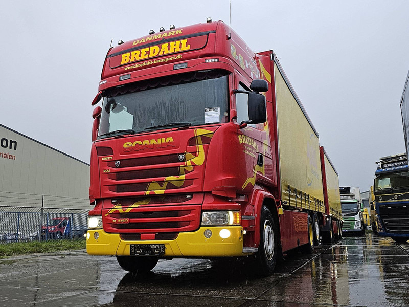 Scania R450 TL 6X2 RETARDER - משאית וילונות צד: תמונה 1 Scania R450 TL 6X2 RETARDER - משאית וילונות צד: תמונה 1