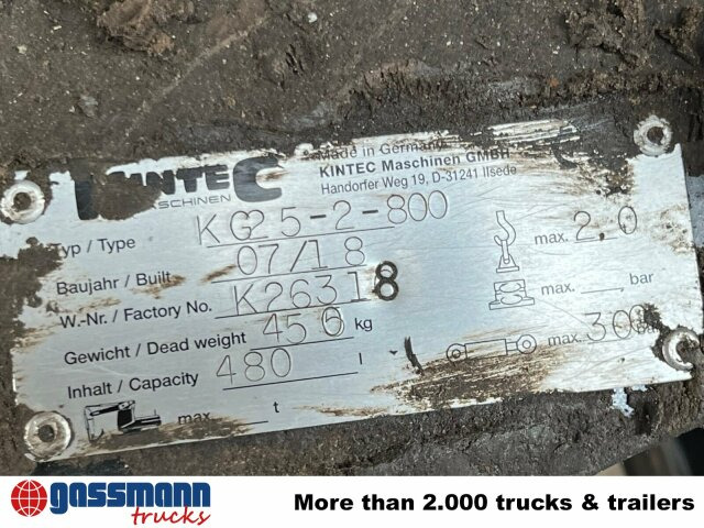 Andere KG 25-2-800 - דלי מכל קונכיה עבור משאית: תמונה 5 Andere KG 25-2-800 - דלי מכל קונכיה עבור משאית: תמונה 5