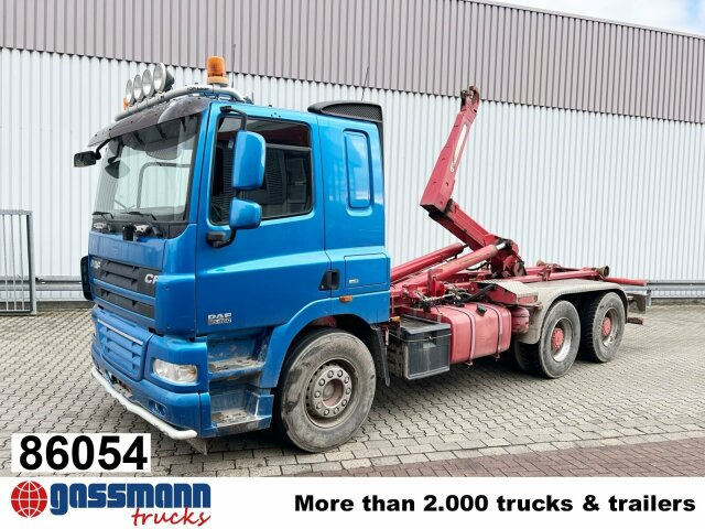 DAF AT 85.460 6x4, Abrollkipper Palfinger T20 - משאית הרמת וו, משאית מנוף: תמונה 1 DAF AT 85.460 6x4, Abrollkipper Palfinger T20 - משאית הרמת וו, משאית מנוף: תמונה 1