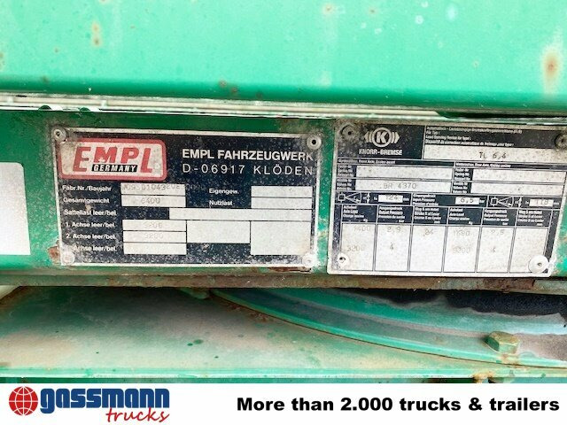 Empl TL 6,4 Spezial-Tiefladeanhänger, - קרון נגרר עם מטען נמוך: תמונה 5 Empl TL 6,4 Spezial-Tiefladeanhänger, - קרון נגרר עם מטען נמוך: תמונה 5