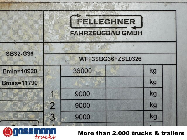 Fellechner SB32-G36, ausziehbar um 1,5m - סמיטריילר צד נופל/ שטוח: תמונה 5 Fellechner SB32-G36, ausziehbar um 1,5m - סמיטריילר צד נופל/ שטוח: תמונה 5