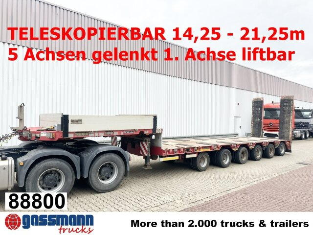Goldhofer STZ-L 6-67/80 A, 6 Achsen, 86.000kg Ges.-Gew. - סמיטריילר עם מטען נמוך: תמונה 1 Goldhofer STZ-L 6-67/80 A, 6 Achsen, 86.000kg Ges.-Gew. - סמיטריילר עם מטען נמוך: תמונה 1