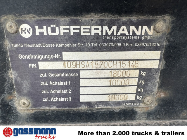 Hüffermann HSA 18.70 L Schlittenabroller - קרון נגרר מתגלגל/ מדלג: תמונה 4 Hüffermann HSA 18.70 L Schlittenabroller - קרון נגרר מתגלגל/ מדלג: תמונה 4