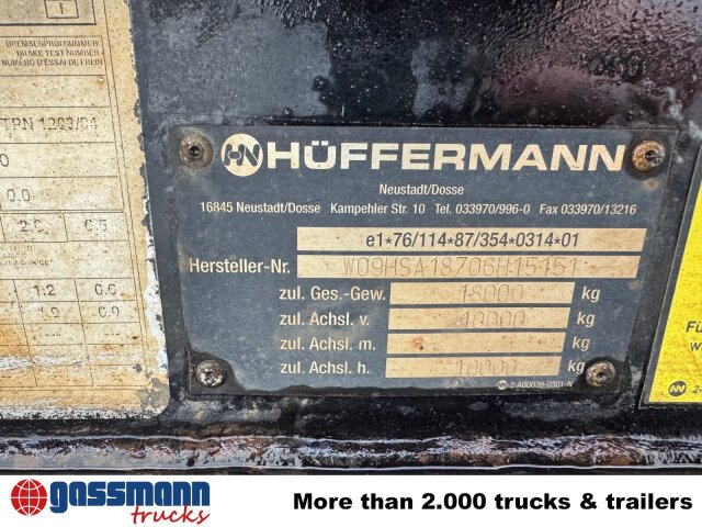 Hüffermann HSA 18.70 Schlittenabroller - קרון נגרר מתגלגל/ מדלג: תמונה 4 Hüffermann HSA 18.70 Schlittenabroller - קרון נגרר מתגלגל/ מדלג: תמונה 4