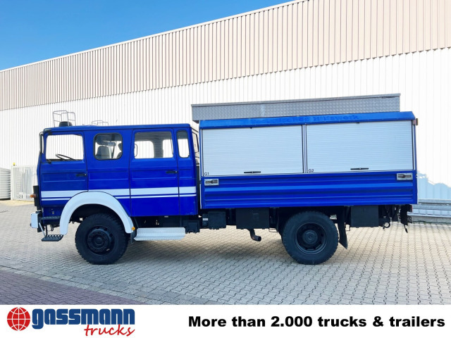 Iveco 120-23 AW 4x4 Doka, V8-Motor, Gerätewagen, - משאית צד נופל/ שטוחה: תמונה 4 Iveco 120-23 AW 4x4 Doka, V8-Motor, Gerätewagen, - משאית צד נופל/ שטוחה: תמונה 4