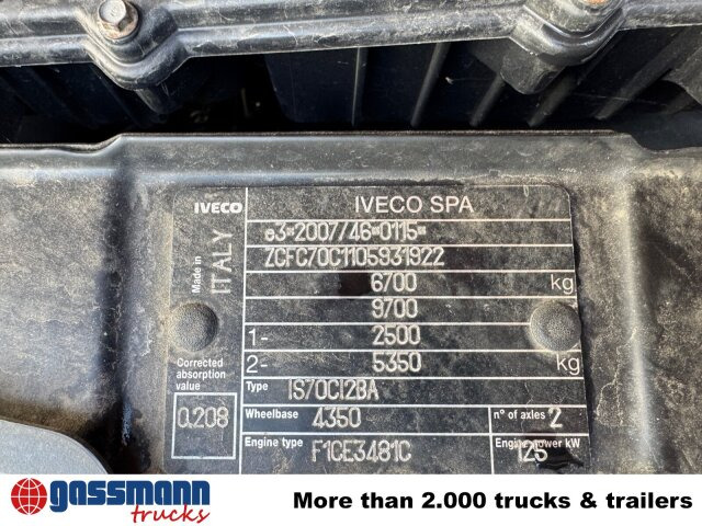Iveco Daily 70C17 4x2 Doka, EEV, City-Abroller - משאית הרמת וו: תמונה 3 Iveco Daily 70C17 4x2 Doka, EEV, City-Abroller - משאית הרמת וו: תמונה 3