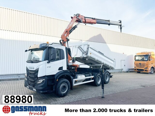 Iveco X-Way AD300X46Z 6x4 mit Kran Atlas AK 206.4E-A2, - מזהיר, משאית מנוף: תמונה 1 Iveco X-Way AD300X46Z 6x4 mit Kran Atlas AK 206.4E-A2, - מזהיר, משאית מנוף: תמונה 1