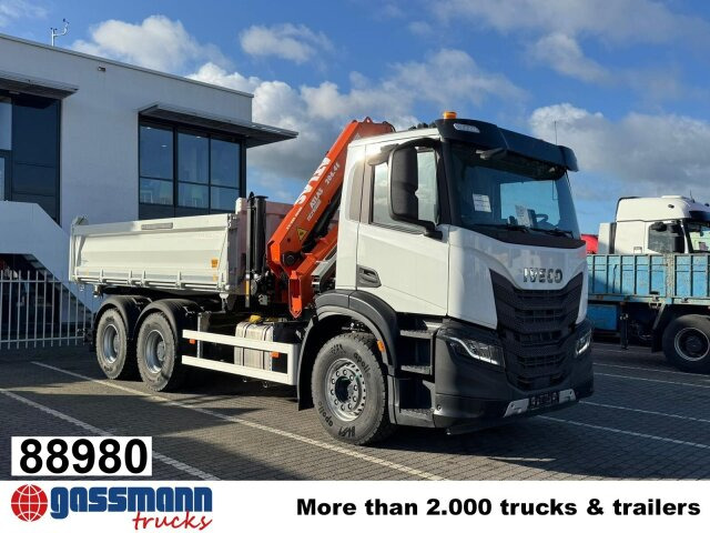 Iveco X-Way AD300X46Z 6x4 mit Kran Atlas AK 206.4E-A2, - מזהיר, משאית מנוף: תמונה 1 Iveco X-Way AD300X46Z 6x4 mit Kran Atlas AK 206.4E-A2, - מזהיר, משאית מנוף: תמונה 1
