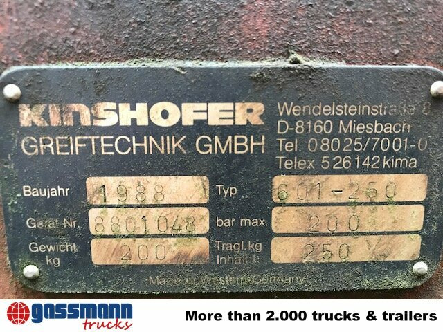 KINSHOFER Schalengreifer 601-250, 10x VORHANDEN - דלי מכל קונכיה עבור מכונת בנייה: תמונה 5 KINSHOFER Schalengreifer 601-250, 10x VORHANDEN - דלי מכל קונכיה עבור מכונת בנייה: תמונה 5