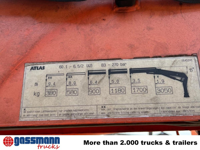 Kran Atlas 60.1, Funk, Winde - עגורן מעמיס: תמונה 2 Kran Atlas 60.1, Funk, Winde - עגורן מעמיס: תמונה 2