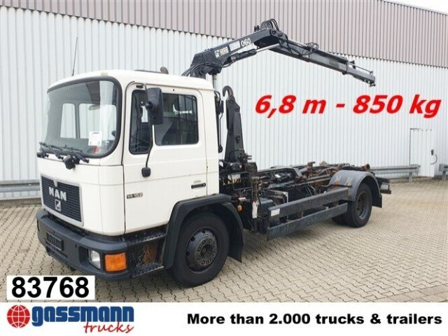 MAN 14.152 F 4x2 BB mit Kran Hiab 060-2 - משאית הרמת וו, משאית מנוף: תמונה 1 MAN 14.152 F 4x2 BB mit Kran Hiab 060-2 - משאית הרמת וו, משאית מנוף: תמונה 1