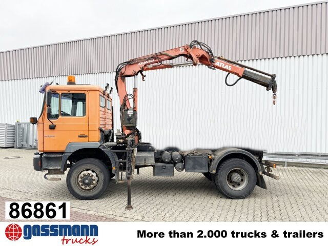 MAN 18.255 MAK 4x4 BB, Kran Atlas AK 85.1 A1 - מזהיר, משאית מנוף: תמונה 1 MAN 18.255 MAK 4x4 BB, Kran Atlas AK 85.1 A1 - מזהיר, משאית מנוף: תמונה 1