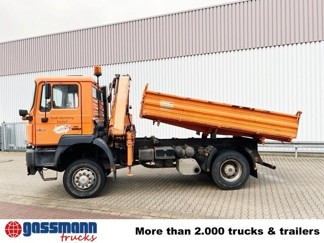 MAN 19.293 4x4 BL mit Kran Meiller MK77RS2 - מזהיר, משאית מנוף: תמונה 2 MAN 19.293 4x4 BL mit Kran Meiller MK77RS2 - מזהיר, משאית מנוף: תמונה 2