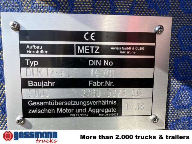 MAN LE 15.255 4x2 LLC Doka, Metz DLA-K 12/9 - אמבולנס: תמונה 4 MAN LE 15.255 4x2 LLC Doka, Metz DLA-K 12/9 - אמבולנס: תמונה 4