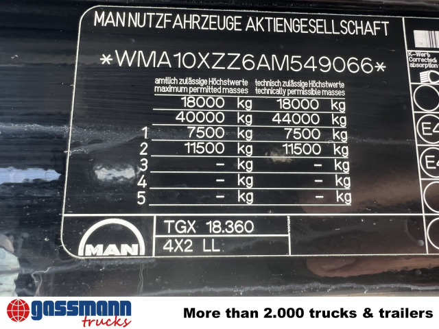 MAN TGA 18.360 4x2 LL, Fahrschulausstattung - מוביל מכולות/ משאית החלפת גוף: תמונה 3 MAN TGA 18.360 4x2 LL, Fahrschulausstattung - מוביל מכולות/ משאית החלפת גוף: תמונה 3
