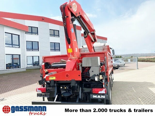 משאית צד נופל/ שטוחה, משאית מנוף MAN TGA 18.400 4x2 BL Pritsche Heckkran PM17523: תמונה 10