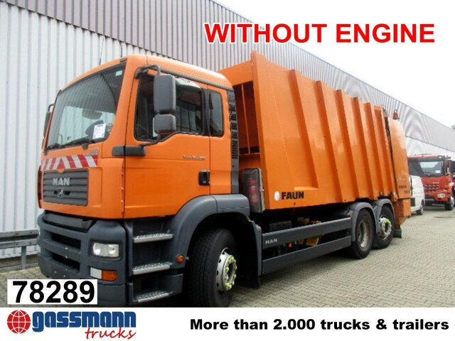 MAN TGA 26.350/400 6x2-2BL FAUN POWER PRESS 524, - משאית אשפה: תמונה 1 MAN TGA 26.350/400 6x2-2BL FAUN POWER PRESS 524, - משאית אשפה: תמונה 1