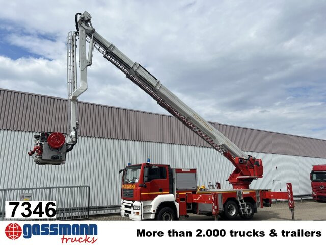 MAN TGA 26.360 6x2-2 LL, Magirus ALP 375 - משאית אש: תמונה 1 MAN TGA 26.360 6x2-2 LL, Magirus ALP 375 - משאית אש: תמונה 1