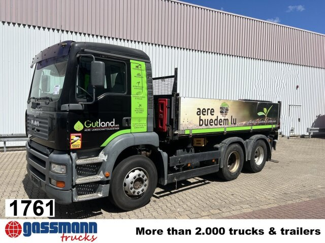 MAN TGA 26.363 6x4 BB, 2-S-Alukipper - מזהיר, משאית מנוף: תמונה 1 MAN TGA 26.363 6x4 BB, 2-S-Alukipper - מזהיר, משאית מנוף: תמונה 1
