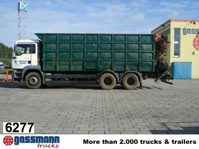 MAN TGA 26.413 BB 6x4 Kran Heckkran Jonsered 1020 - משאית עץ, משאית מנוף: תמונה 1 MAN TGA 26.413 BB 6x4 Kran Heckkran Jonsered 1020 - משאית עץ, משאית מנוף: תמונה 1