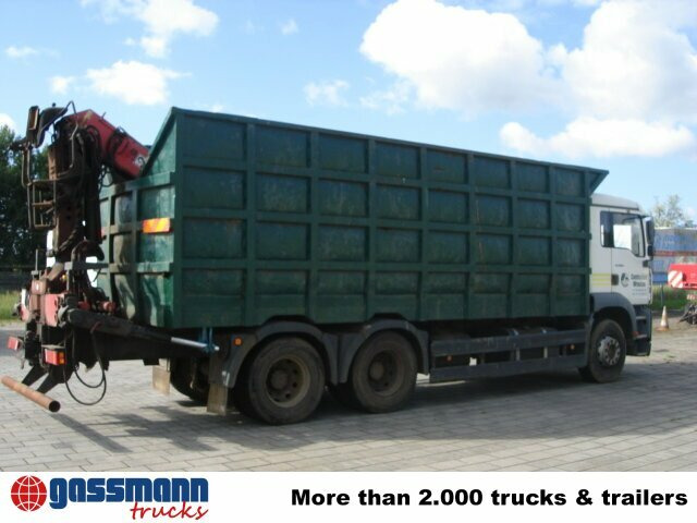 מזהיר MAN TGA 26.413 BB 6x4 mit Heckkran Jonsered 1020: תמונה 7