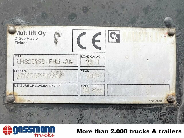 MAN TGA 26.440 6X2-2 BL, Liftachse - משאית הרמת וו: תמונה 2 MAN TGA 26.440 6X2-2 BL, Liftachse - משאית הרמת וו: תמונה 2