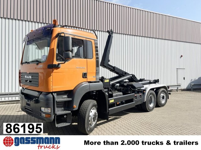 MAN TGA 28.350 6X4-4 BL, Lift-/Lenkachse, Meiller - משאית הרמת וו: תמונה 1 MAN TGA 28.350 6X4-4 BL, Lift-/Lenkachse, Meiller - משאית הרמת וו: תמונה 1