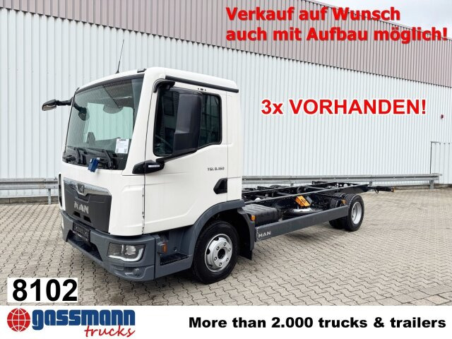 MAN TGL 8.160 4x2 BL CH, 3x VORHANDEN! - משאית עם שלדת תא: תמונה 1 MAN TGL 8.160 4x2 BL CH, 3x VORHANDEN! - משאית עם שלדת תא: תמונה 1