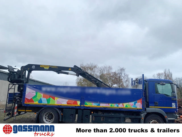 MAN TGM 18.290 4x2 BL, Heckkran Palfinger PK12001L, - משאית צד נופל/ שטוחה, משאית מנוף: תמונה 3 MAN TGM 18.290 4x2 BL, Heckkran Palfinger PK12001L, - משאית צד נופל/ שטוחה, משאית מנוף: תמונה 3