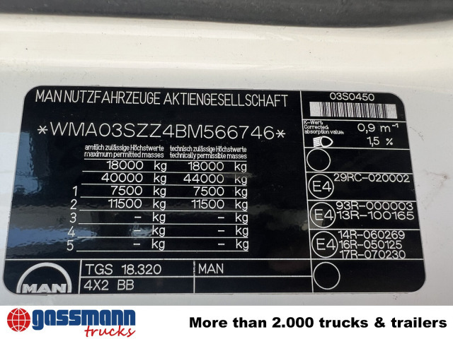 MAN TGS 18.320 4x2 BB, Tele-Absetzer - משאית דילוג העמסה: תמונה 5 MAN TGS 18.320 4x2 BB, Tele-Absetzer - משאית דילוג העמסה: תמונה 5
