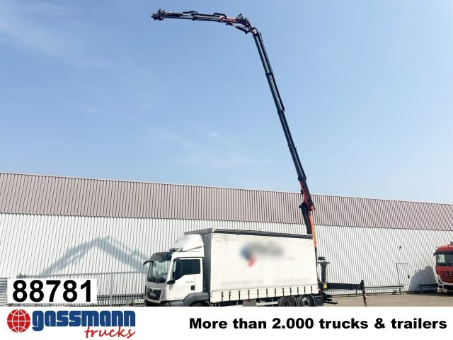 MAN TGS 26.400 6x2-4 LL, Lenk-/Lift, Edscha, - משאית צד נופל/ שטוחה, משאית מנוף: תמונה 1 MAN TGS 26.400 6x2-4 LL, Lenk-/Lift, Edscha, - משאית צד נופל/ שטוחה, משאית מנוף: תמונה 1