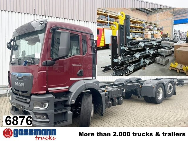 MAN TGS 26.440 6x2-4 LL CH, Lenk-/Liftachse, Navi, - משאית עם שלדת תא: תמונה 1 MAN TGS 26.440 6x2-4 LL CH, Lenk-/Liftachse, Navi, - משאית עם שלדת תא: תמונה 1