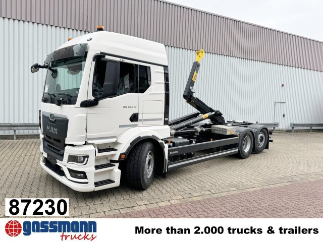 MAN TGS 26.470 6x2-4 LL CH, Retarder, Navi, - משאית הרמת וו: תמונה 1 MAN TGS 26.470 6x2-4 LL CH, Retarder, Navi, - משאית הרמת וו: תמונה 1