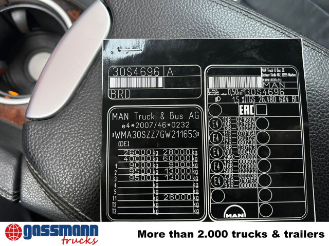 MAN TGS 26.480 6x4 BL, Klima, Intarder, Hyva 20.60 S - משאית הרמת וו: תמונה 2 MAN TGS 26.480 6x4 BL, Klima, Intarder, Hyva 20.60 S - משאית הרמת וו: תמונה 2