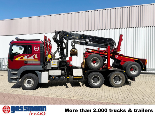 משאית עץ, משאית מנוף MAN TGS 26.540 6X4 BL, Intarder, Kran Epsilon: תמונה 13