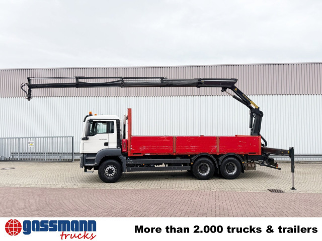 MAN TGS 33.400 6x4 BB, Navi, Heckkran PK18002-EH C, - משאית צד נופל/ שטוחה, משאית מנוף: תמונה 2 MAN TGS 33.400 6x4 BB, Navi, Heckkran PK18002-EH C, - משאית צד נופל/ שטוחה, משאית מנוף: תמונה 2