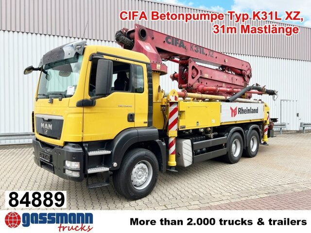 MAN TGS 33.440 6X4 BB, Betonpumpe CIFA K31L XZ, 31m - משאית משאבת בטון: תמונה 1 MAN TGS 33.440 6X4 BB, Betonpumpe CIFA K31L XZ, 31m - משאית משאבת בטון: תמונה 1