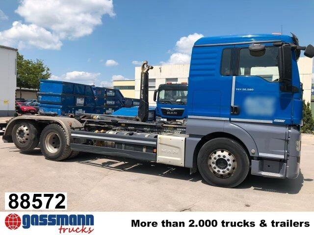 MAN TGX 26.580 6x2-4 BL, Intarder, Lenk-/Liftachse - משאית הרמת וו: תמונה 1 MAN TGX 26.580 6x2-4 BL, Intarder, Lenk-/Liftachse - משאית הרמת וו: תמונה 1