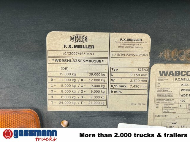 Meiller MHPS 12/27, Stahlmulde ca. 26m³, Liftachse - סמיטריילר עם מזהיר: תמונה 2 Meiller MHPS 12/27, Stahlmulde ca. 26m³, Liftachse - סמיטריילר עם מזהיר: תמונה 2