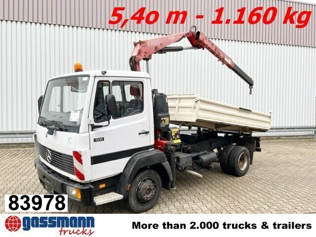 Mercedes-Benz 811 K 4x2 mit Kran Fassi F65A.21 (BJ.2009) - מזהיר, משאית מנוף: תמונה 1 Mercedes-Benz 811 K 4x2 mit Kran Fassi F65A.21 (BJ.2009) - מזהיר, משאית מנוף: תמונה 1
