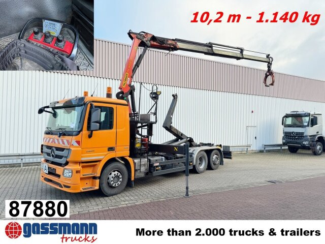 Mercedes-Benz Actros 2541 L 6x2, Lenkachse, Meiller RK 20.65, - משאית הרמת וו, משאית מנוף: תמונה 1 Mercedes-Benz Actros 2541 L 6x2, Lenkachse, Meiller RK 20.65, - משאית הרמת וו, משאית מנוף: תמונה 1
