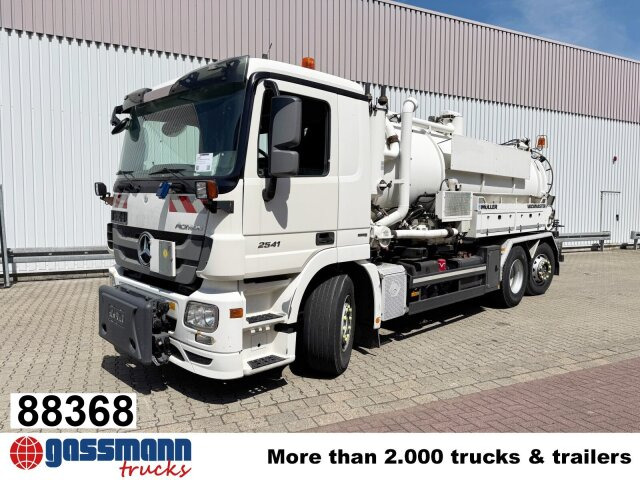 Mercedes-Benz Actros 2541 L 6x2, Müller Saug-/Spülwagen ca. - מטאטא כבישים: תמונה 1 Mercedes-Benz Actros 2541 L 6x2, Müller Saug-/Spülwagen ca. - מטאטא כבישים: תמונה 1