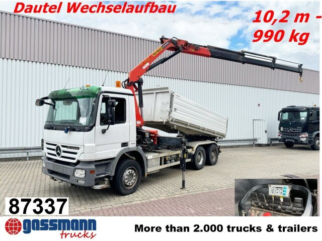 Mercedes-Benz Actros 2644/48 LK 6x4, Dautel Wechselsystem, - מזהיר, משאית מנוף: תמונה 1 Mercedes-Benz Actros 2644/48 LK 6x4, Dautel Wechselsystem, - מזהיר, משאית מנוף: תמונה 1