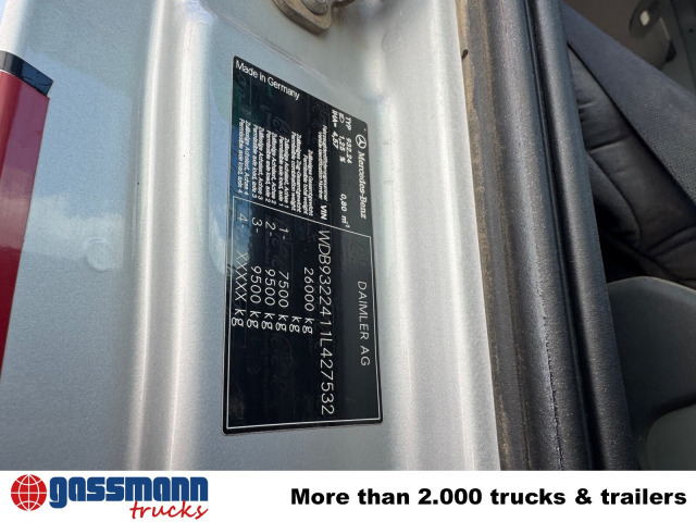 משאית עם שלדת תא Mercedes-Benz Actros 2648 LK 6x4, Retarder, Bi-Xenon: תמונה 6